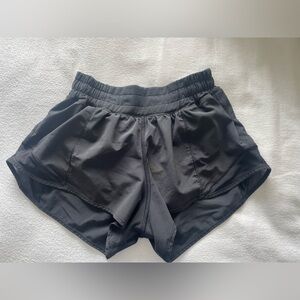 Lululemon, size 2, 2.5”, Black, “Hotty hot” shorts.